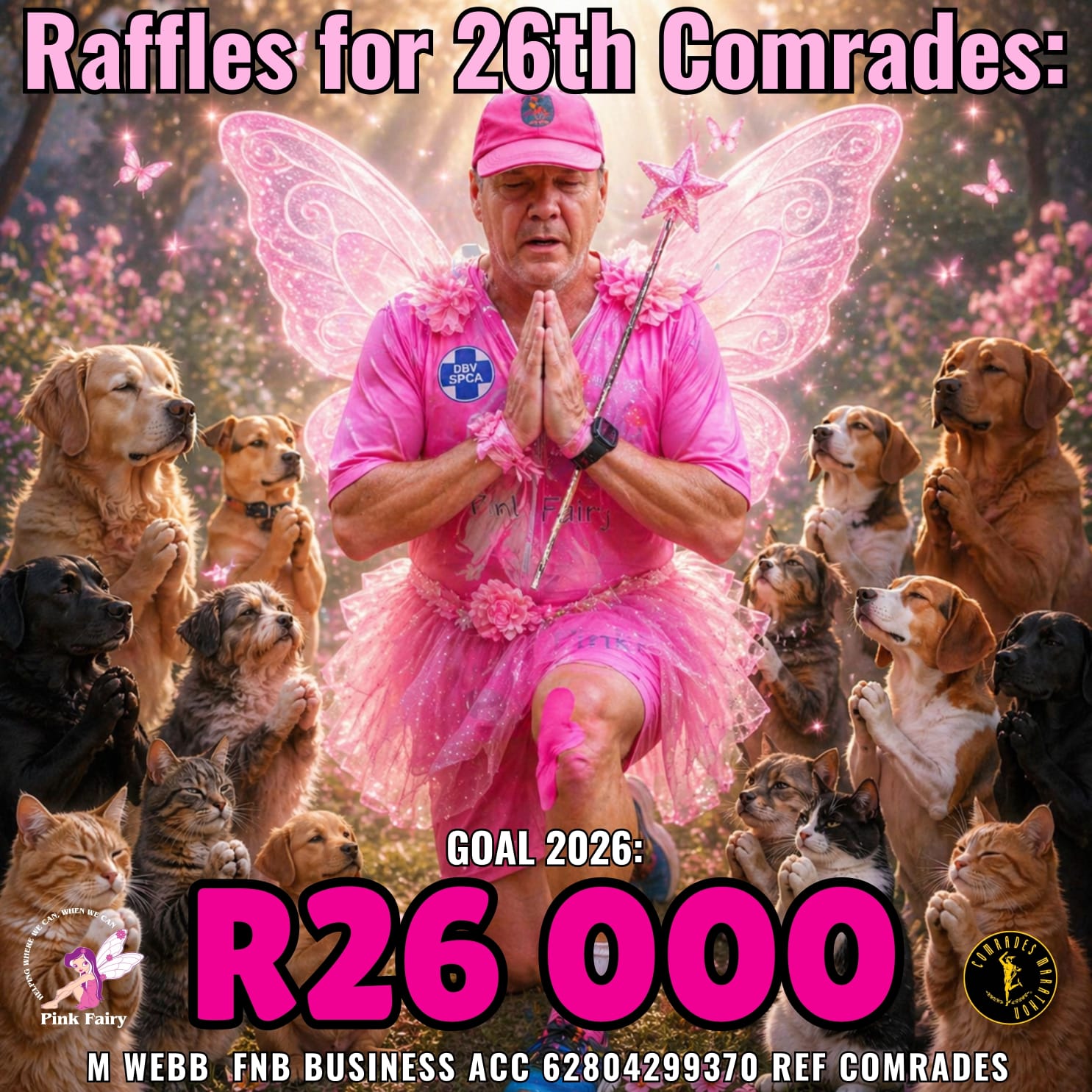 Pink Fairy Comrades Marathon Fundraiser 2026
